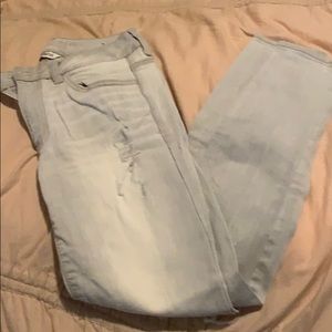 Washes never worn AE  jeggings distressed